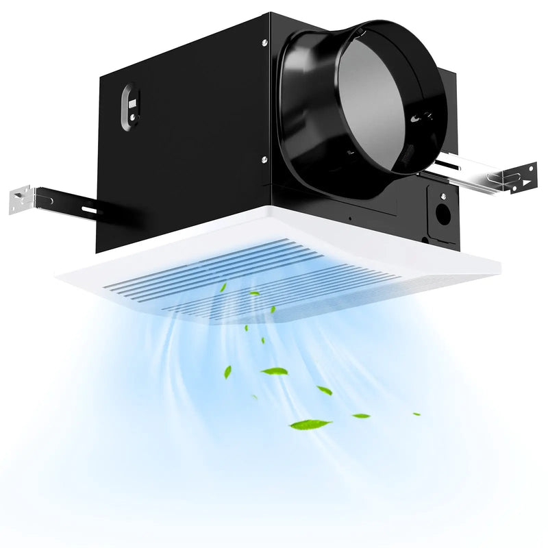 200 CFM Bathroom Exhaust Fan with Metal Housing and 6 Inches Duct for 200 Sq.Ft by DirectDeals