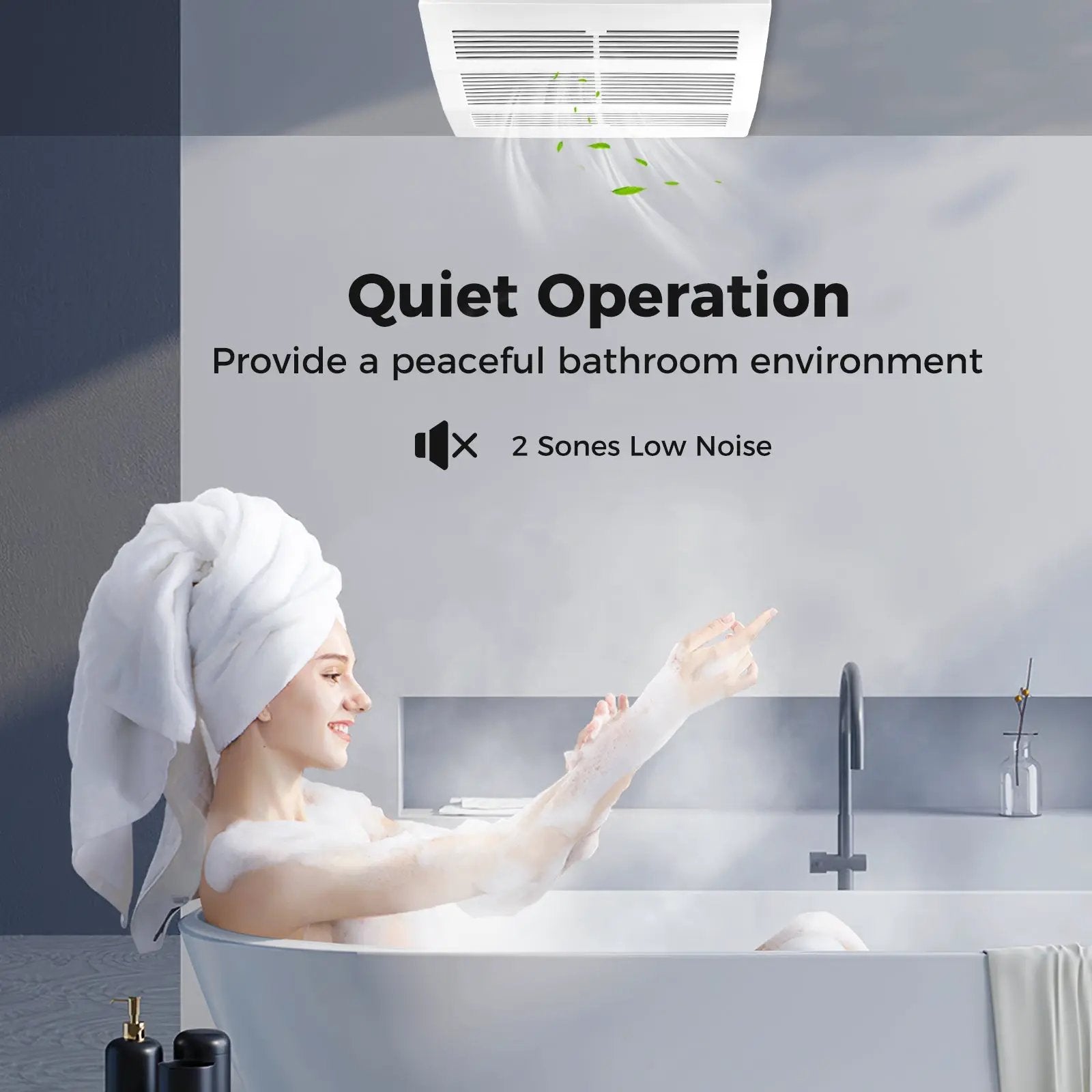 200 CFM Bathroom Exhaust Fan with Metal Housing and 6 Inches Duct for 200 Sq.Ft by DirectDeals