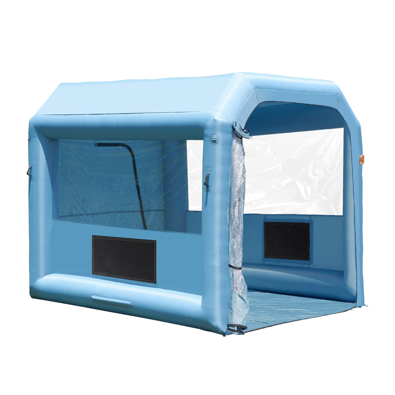 Inflatable Paint Booth, 9.8 x 8.2 x 8.2 ft with Powerful Blower and Air Filter System by HouseOfZazla