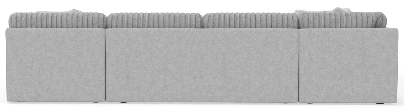 Logan - Upholstered Sectional With Comfort Coil Seating And Accent Pillows Included by Unique Piece Furniture