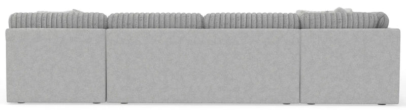 Logan - Upholstered Sectional With Comfort Coil Seating And Accent Pillows Included by Unique Piece Furniture