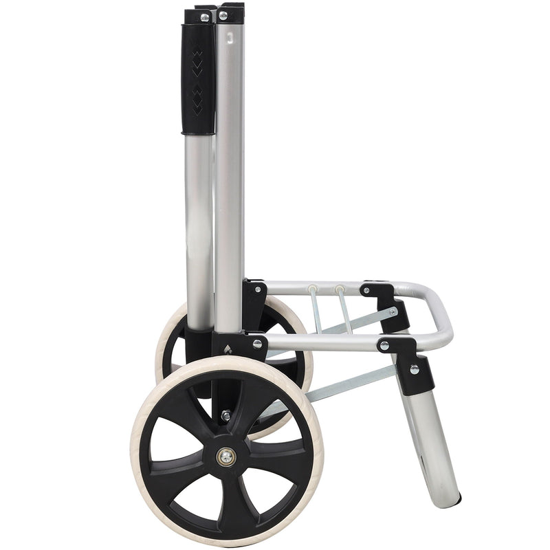Foldable Shopping Trolley With Wheels And Removable Waterproof Bag - Black by HouseOfZazla