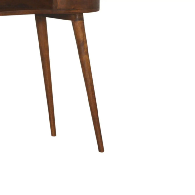 Rounded Writing Desk - Chestnut by HouseOfZazla