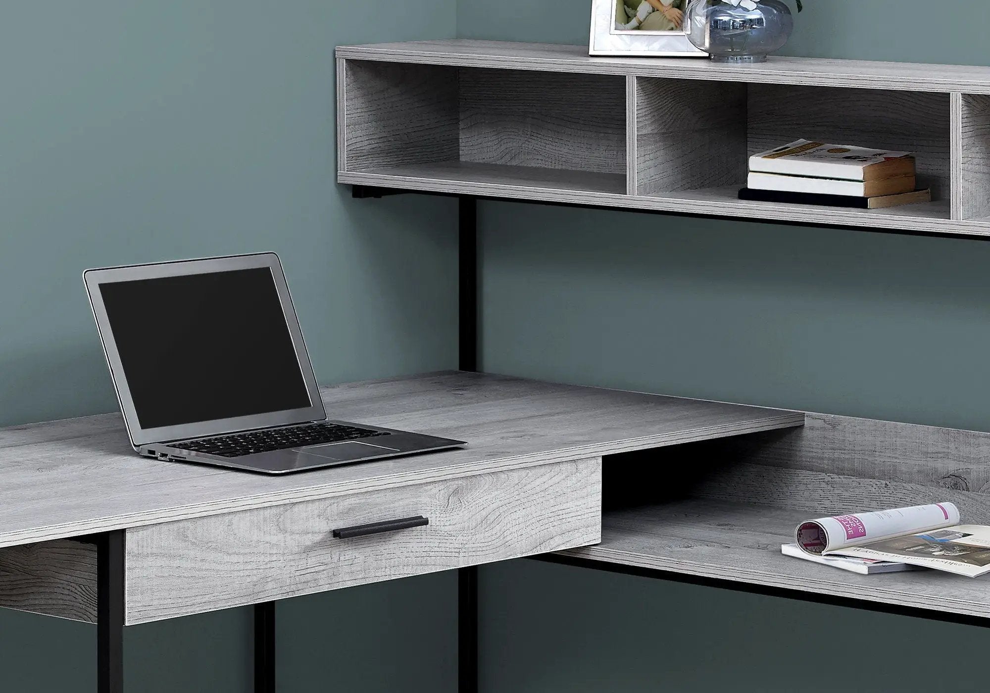 Computer Desk, Home Office, Corner, Storage Drawers, L Shape, Laptop, Contemporary & Modern by Unique Piece Furniture