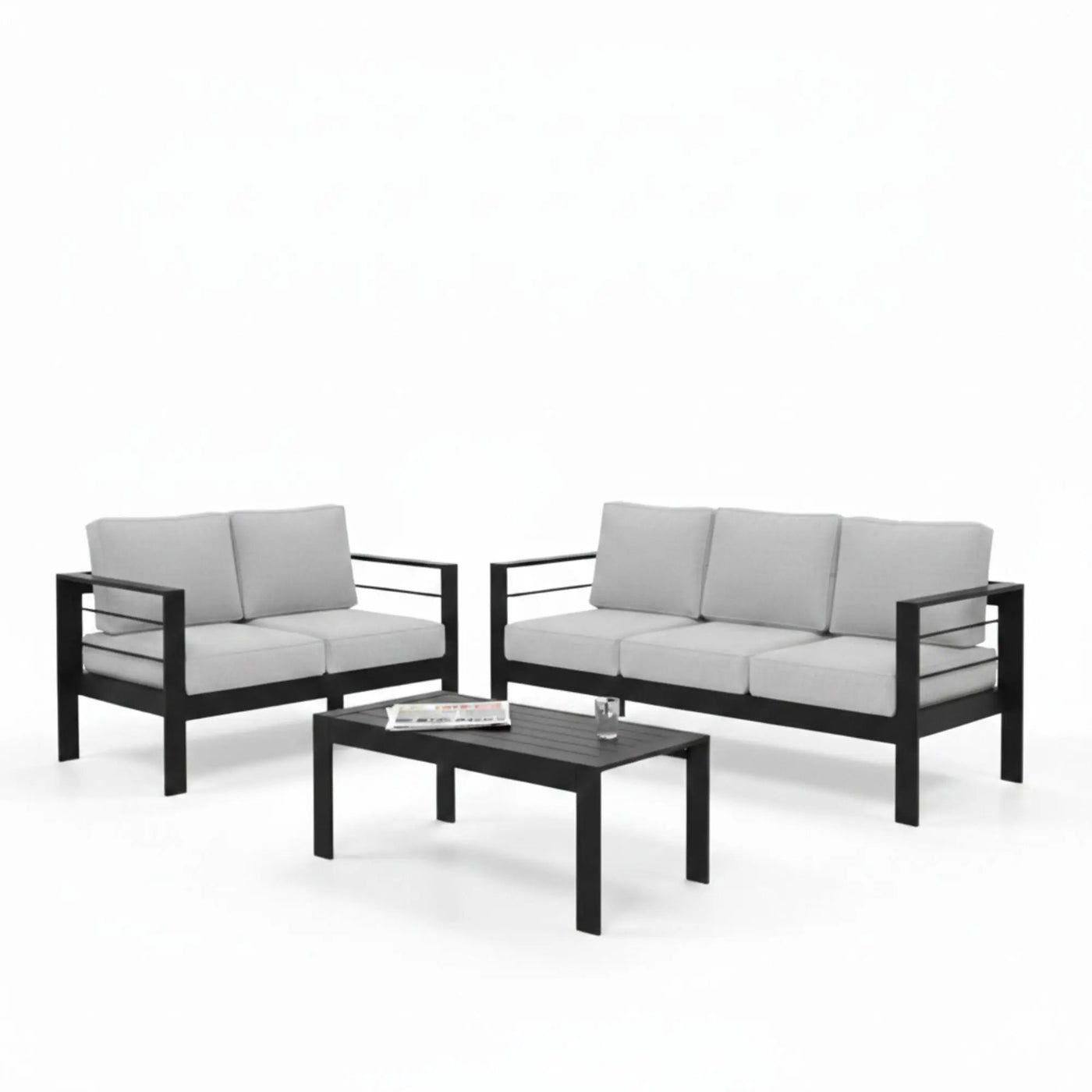 Outdoor Patio Set, All-Weather With Thick Cushions by HouseOfZazla