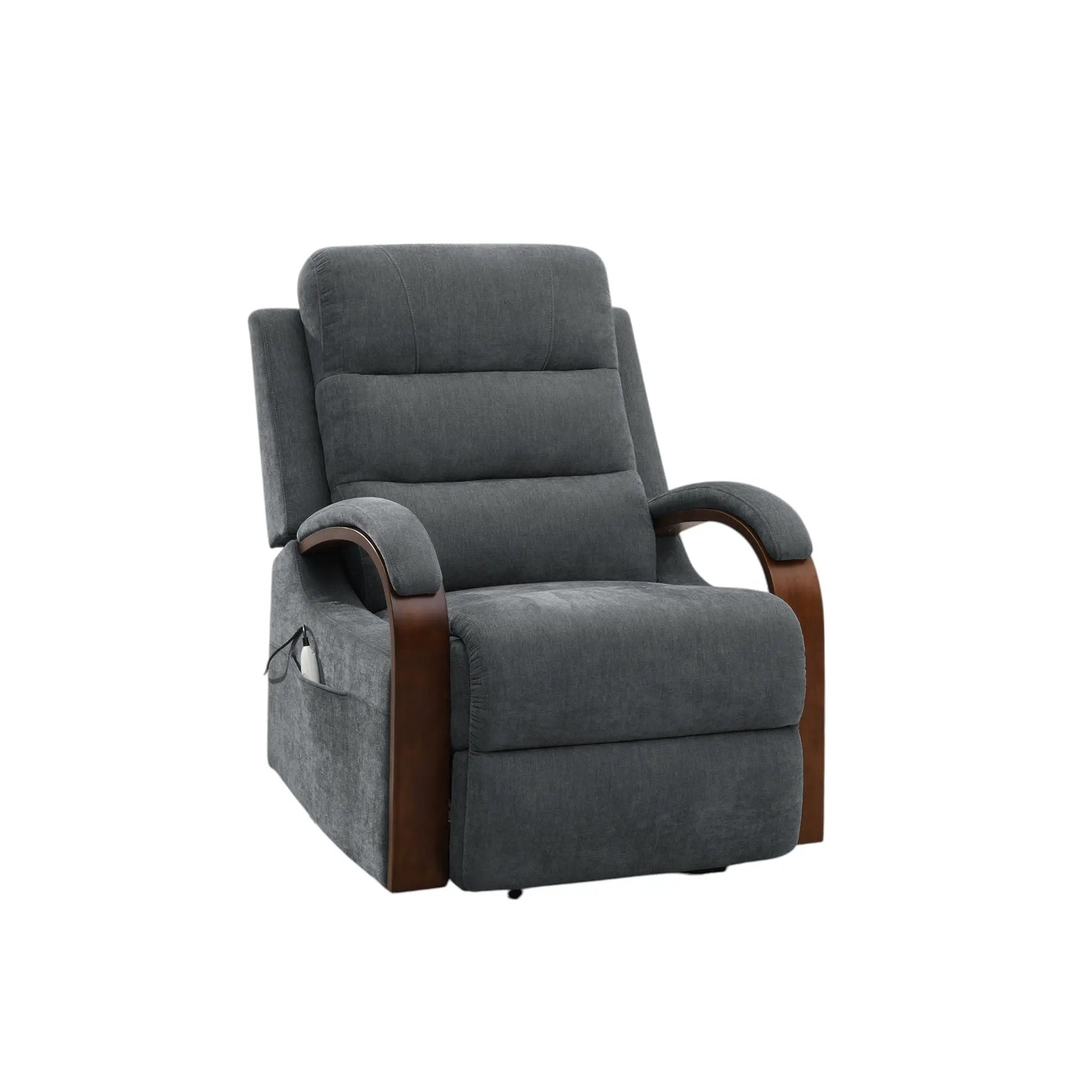 Kayla - Power Recliner With Lift & Heating & Massage (Zero Gravity) - Gray by Unique Piece Furniture