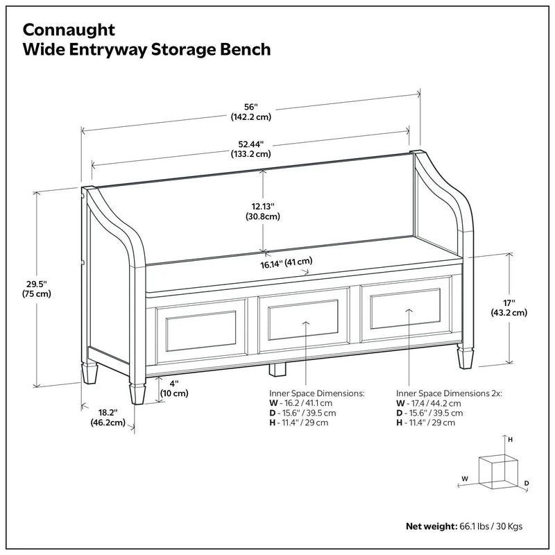 Connaught - Storage Bench by HouseOfZazla