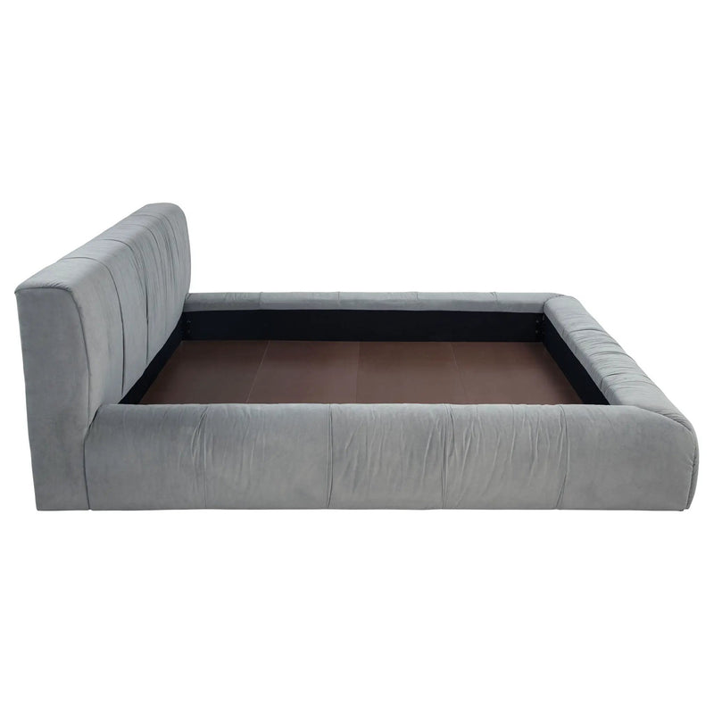 Wilshire Upholstered Eastern King Platform Bed Grey by Unique Piece Furniture