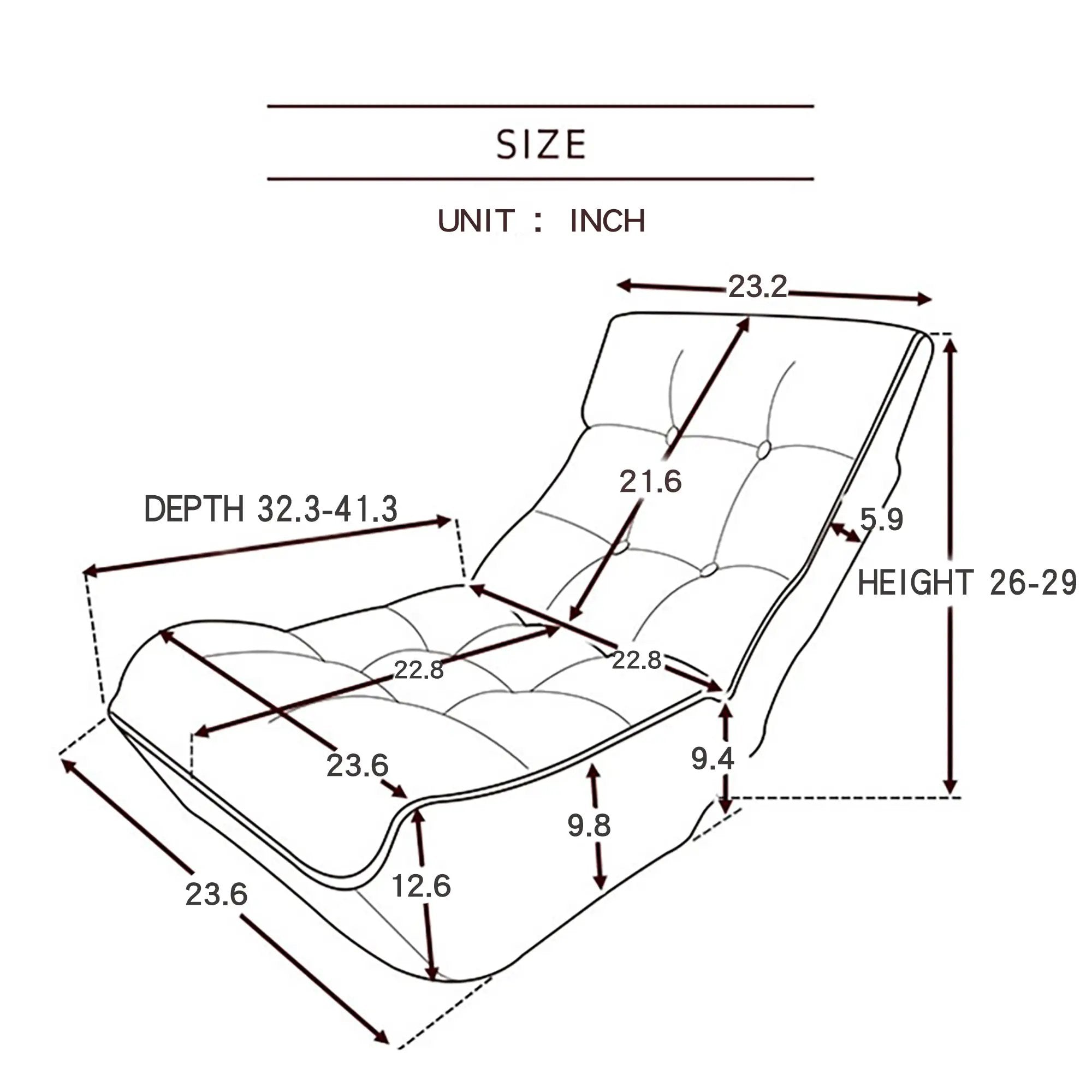 Lazy Sofa Balcony Leisure Chair by HouseOfZazla