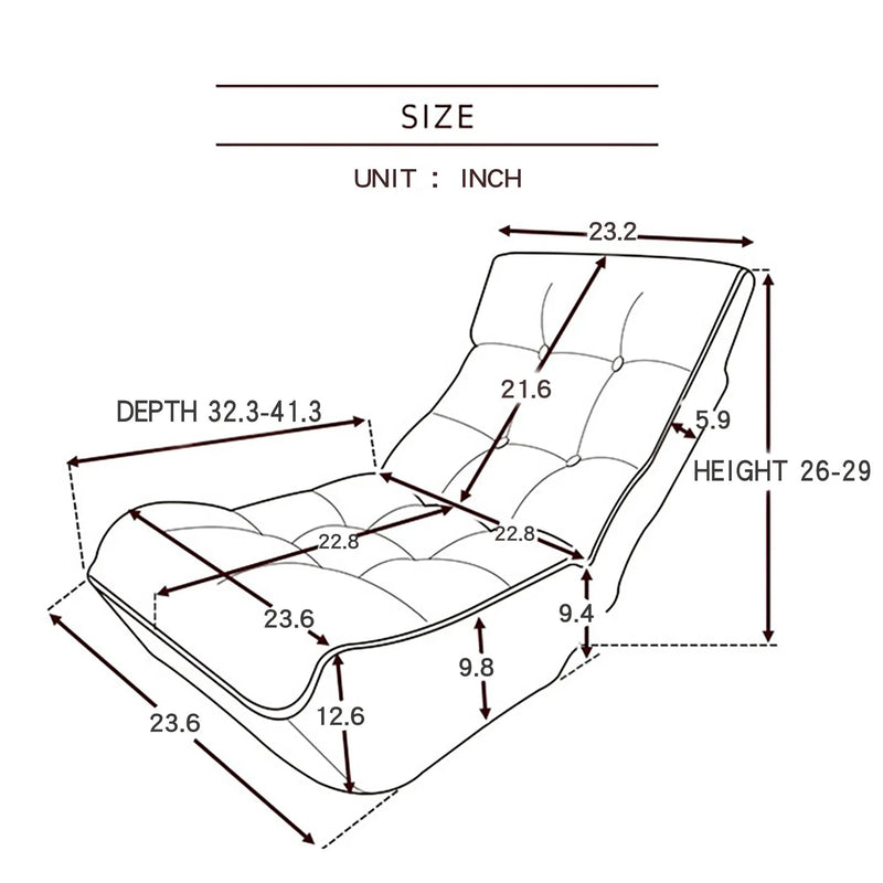 Lazy Sofa Balcony Leisure Chair by HouseOfZazla