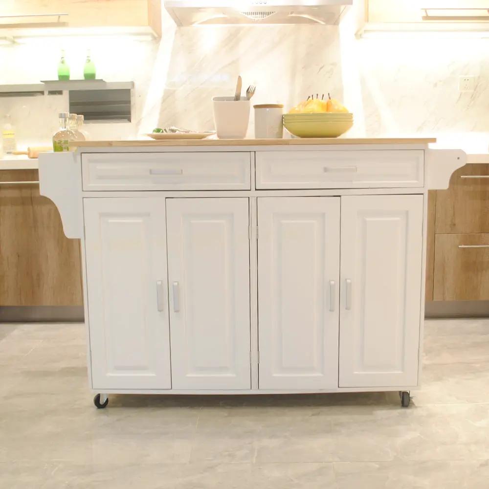 Mobile Kitchen Island & Kitchen Cart by HouseOfZazla