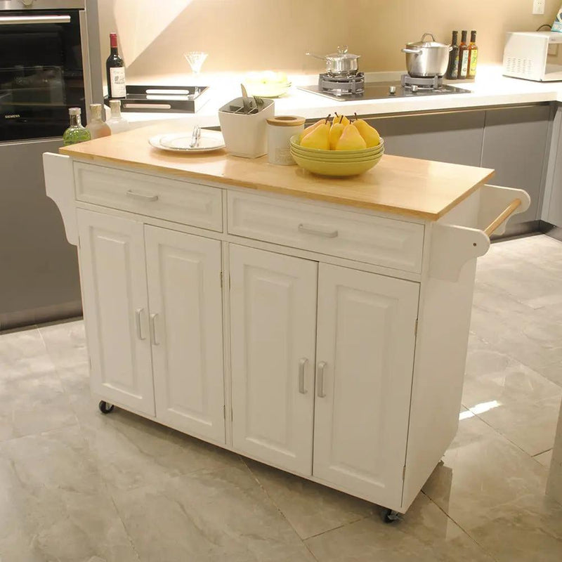 Mobile Kitchen Island & Kitchen Cart by HouseOfZazla