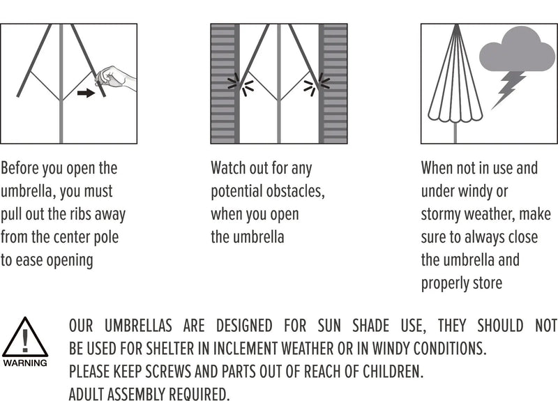 10 x 6.5ft Rectangular Patio Umbrella by HouseOfZazla