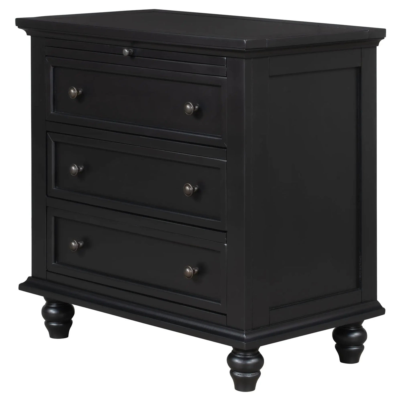 U_STYLE 27.6'' Painted Nightstand with Pull-Out Tray by HouseOfZazla
