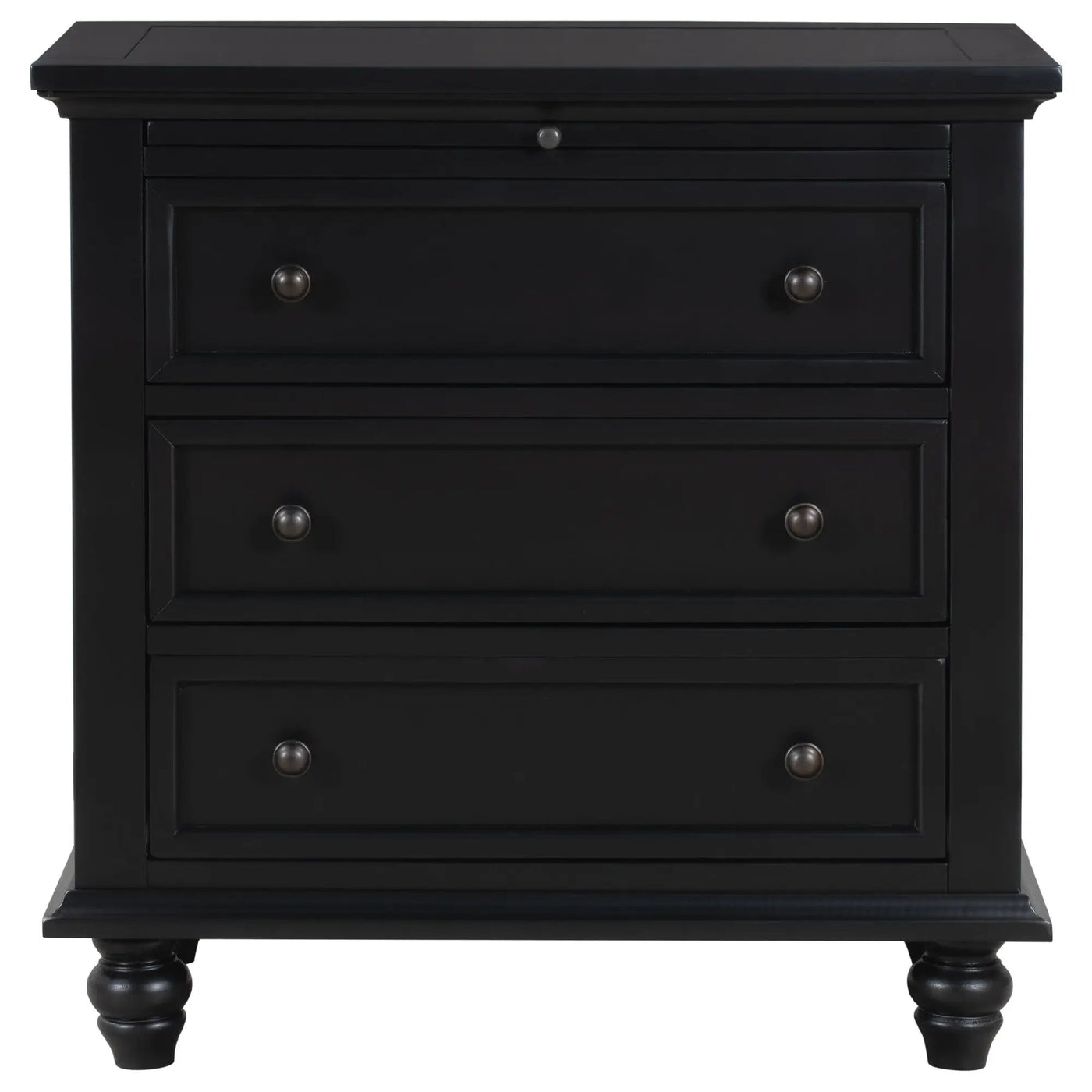 U_STYLE 27.6'' Painted Nightstand with Pull-Out Tray by HouseOfZazla