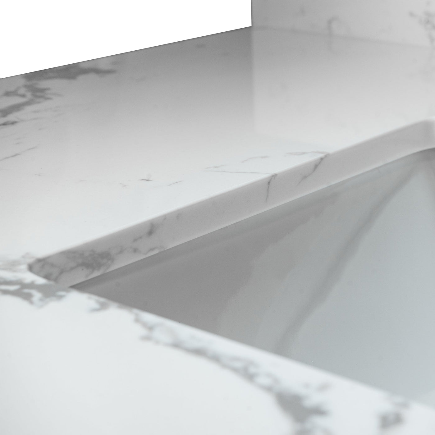 Montary 37-Inch Bathroom Vanity Top in Stone Carrara by HouseOfZazla
