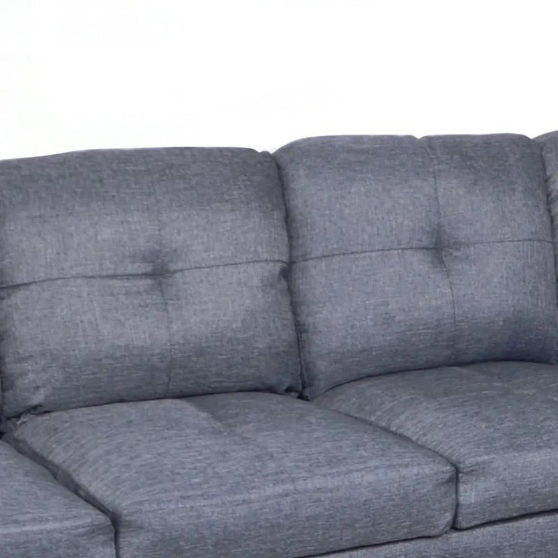 3 PC Sectional Sofa Set, Gray by HouseOfZazla