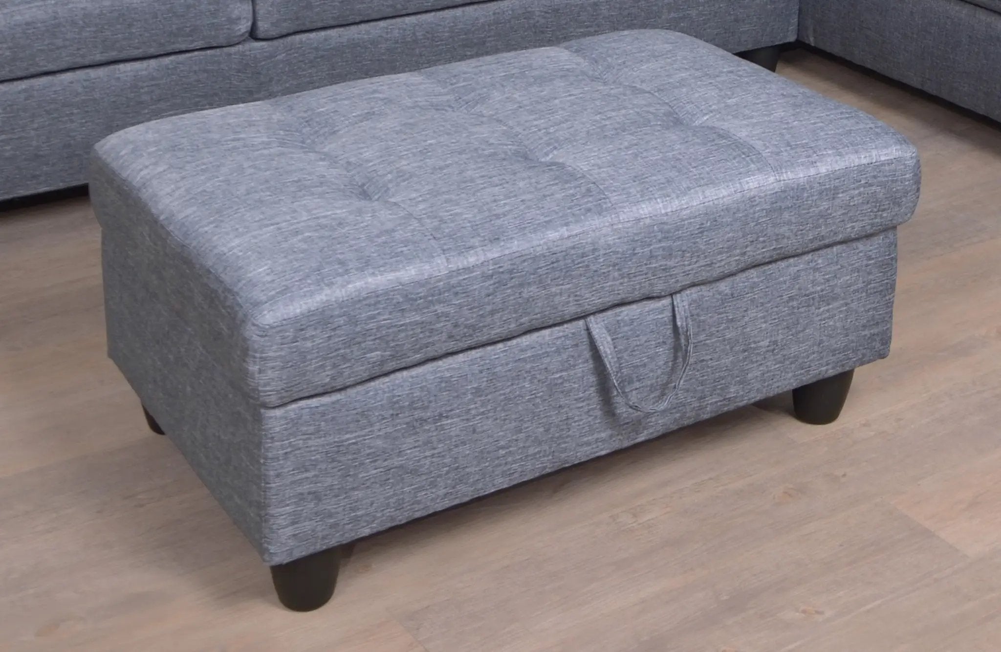 3 PC Sectional Sofa Set, Gray by HouseOfZazla