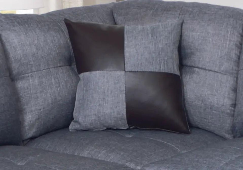 3 PC Sectional Sofa Set, Gray by HouseOfZazla