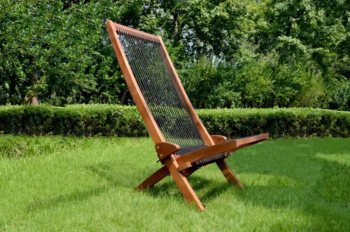 Folding Roping Wood Chair by HouseOfZazla
