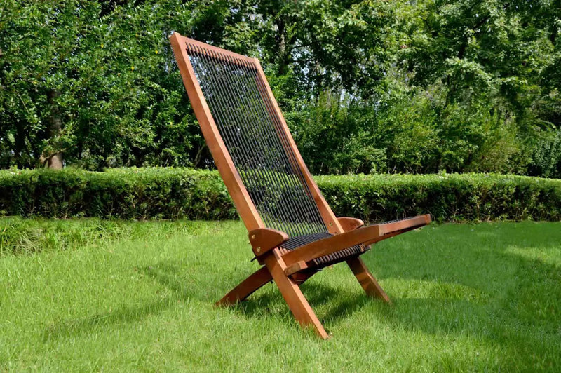 Folding Roping Wood Chair by HouseOfZazla