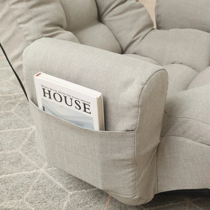 Adjustable Lounge Chair with 360 Degree Rotation by HouseOfZazla
