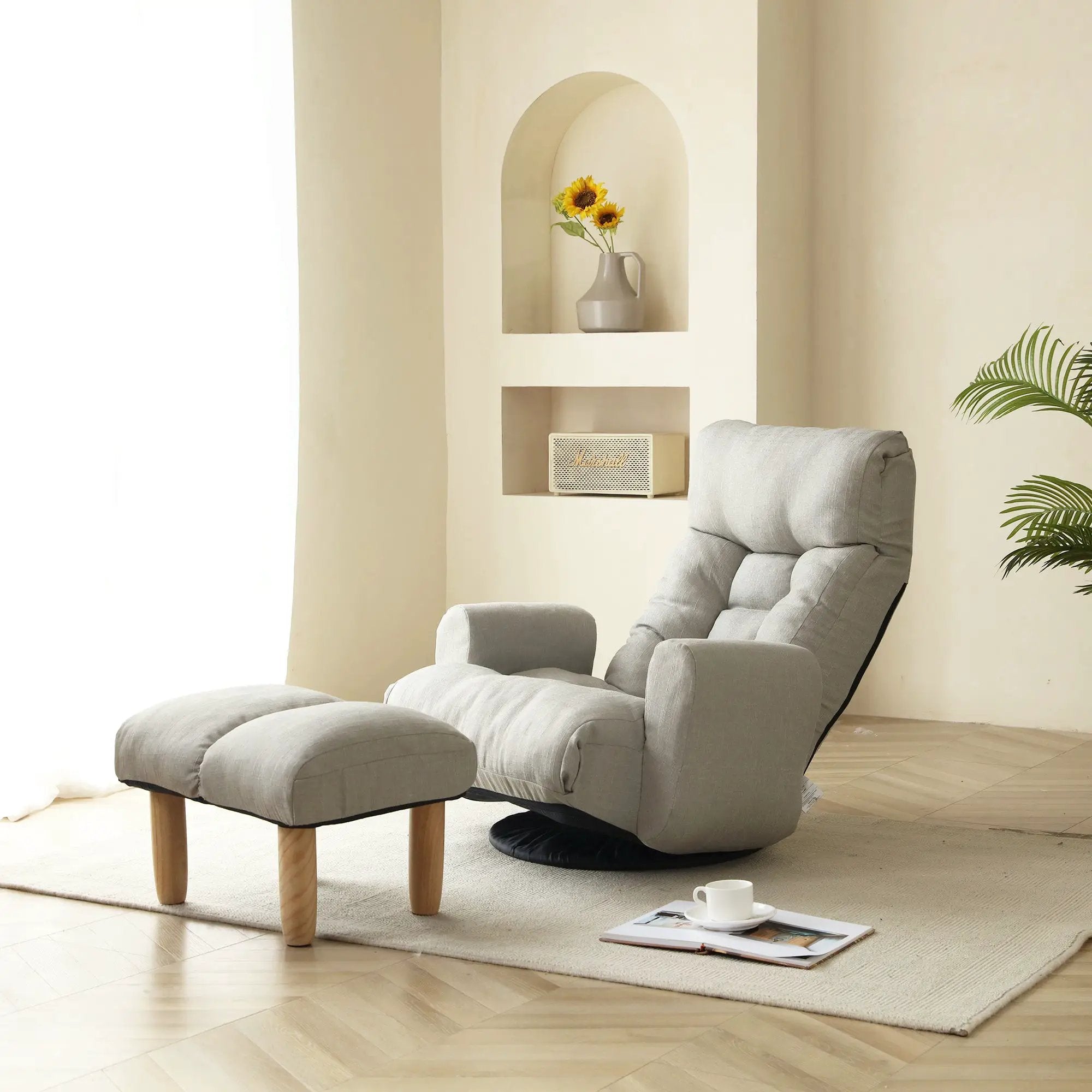 Adjustable Lounge Chair with 360 Degree Rotation by HouseOfZazla