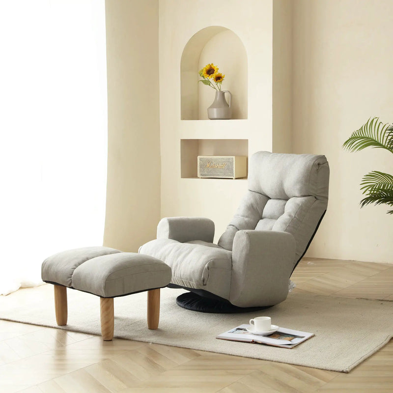 Adjustable Lounge Chair with 360 Degree Rotation by HouseOfZazla