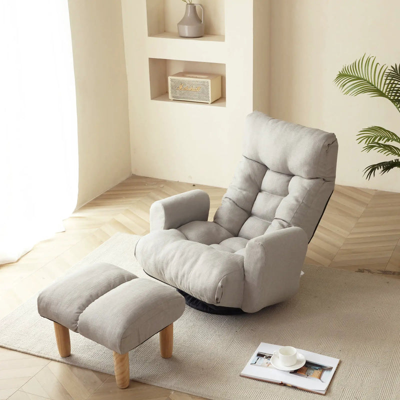 Adjustable Lounge Chair with 360 Degree Rotation by HouseOfZazla