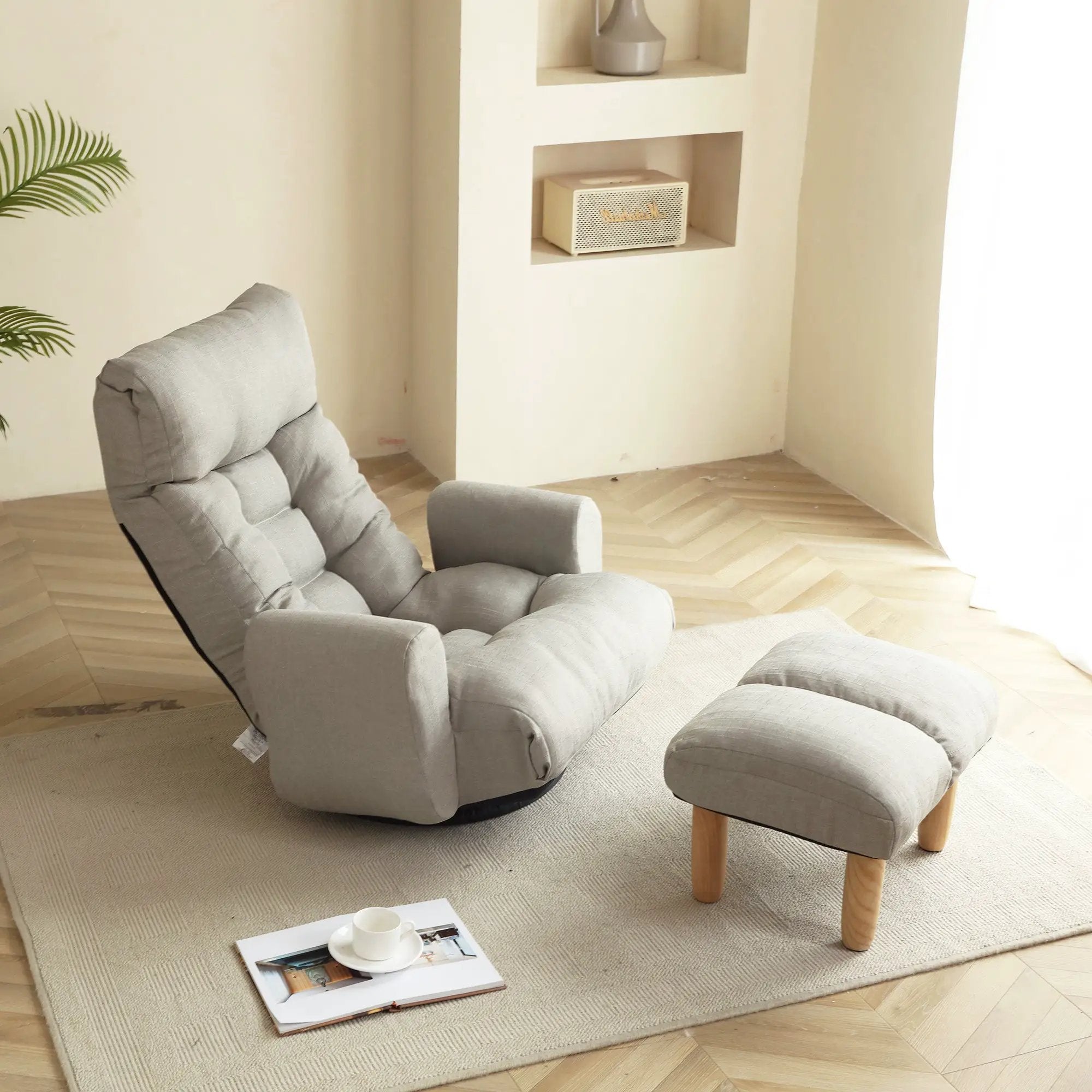Adjustable Lounge Chair with 360 Degree Rotation by HouseOfZazla