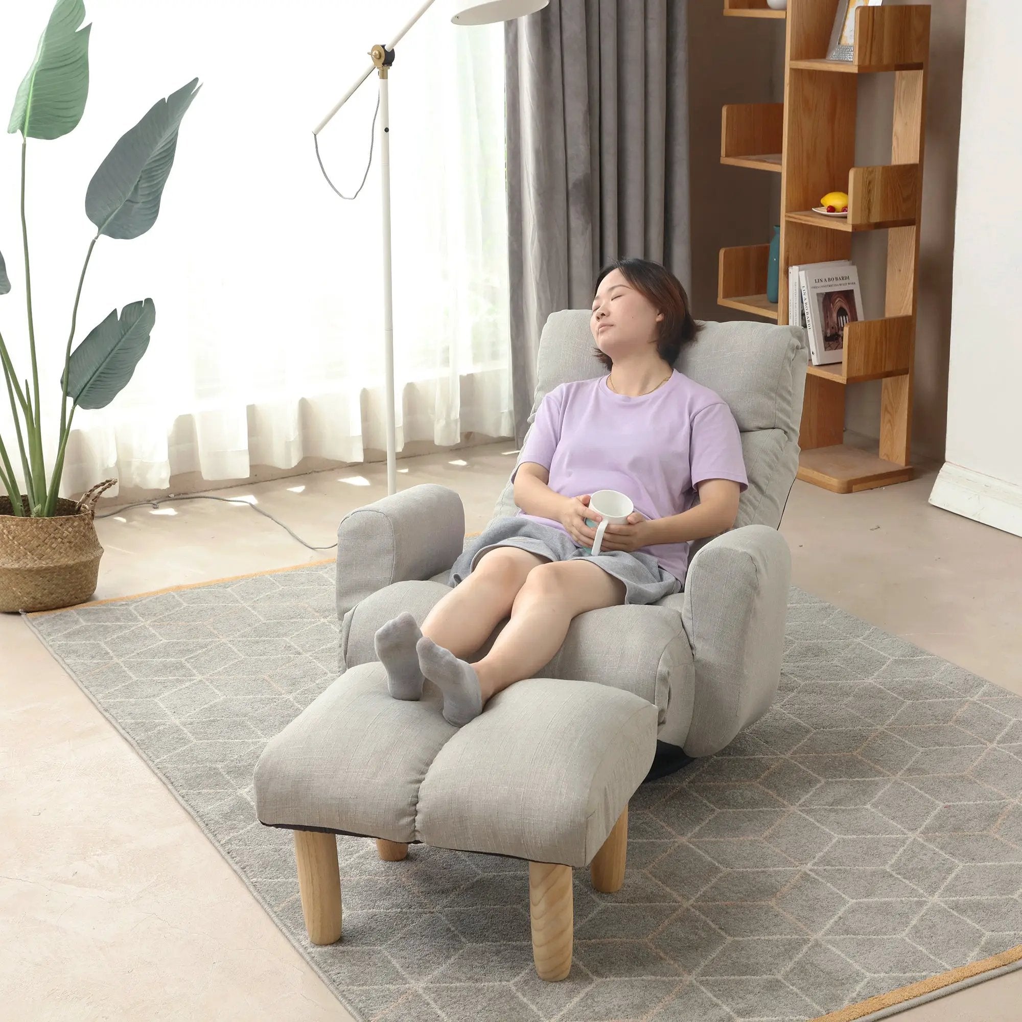 Adjustable Lounge Chair with 360 Degree Rotation by HouseOfZazla