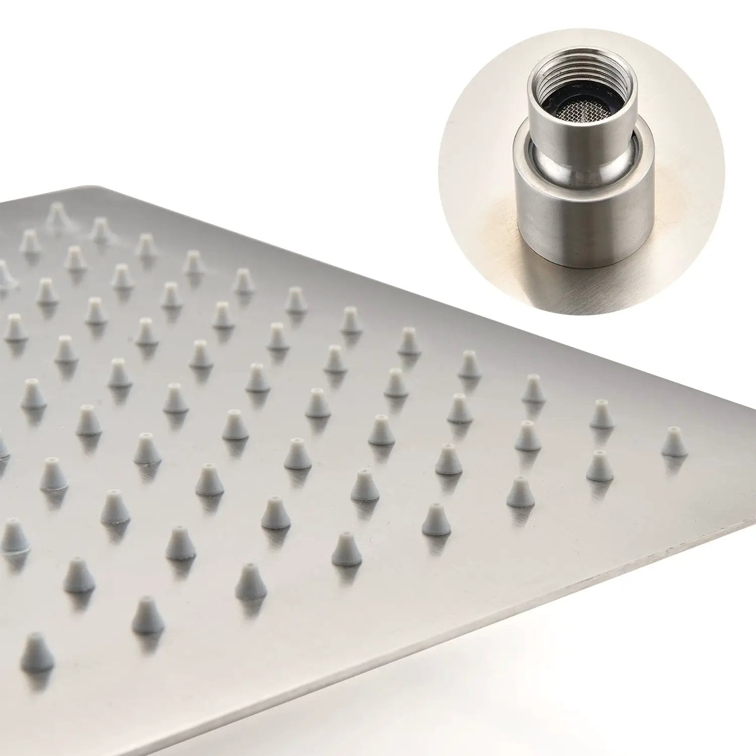 Ceiling Mounted Shower System Combo Set with Handheld and 16" Shower Head by HouseOfZazla