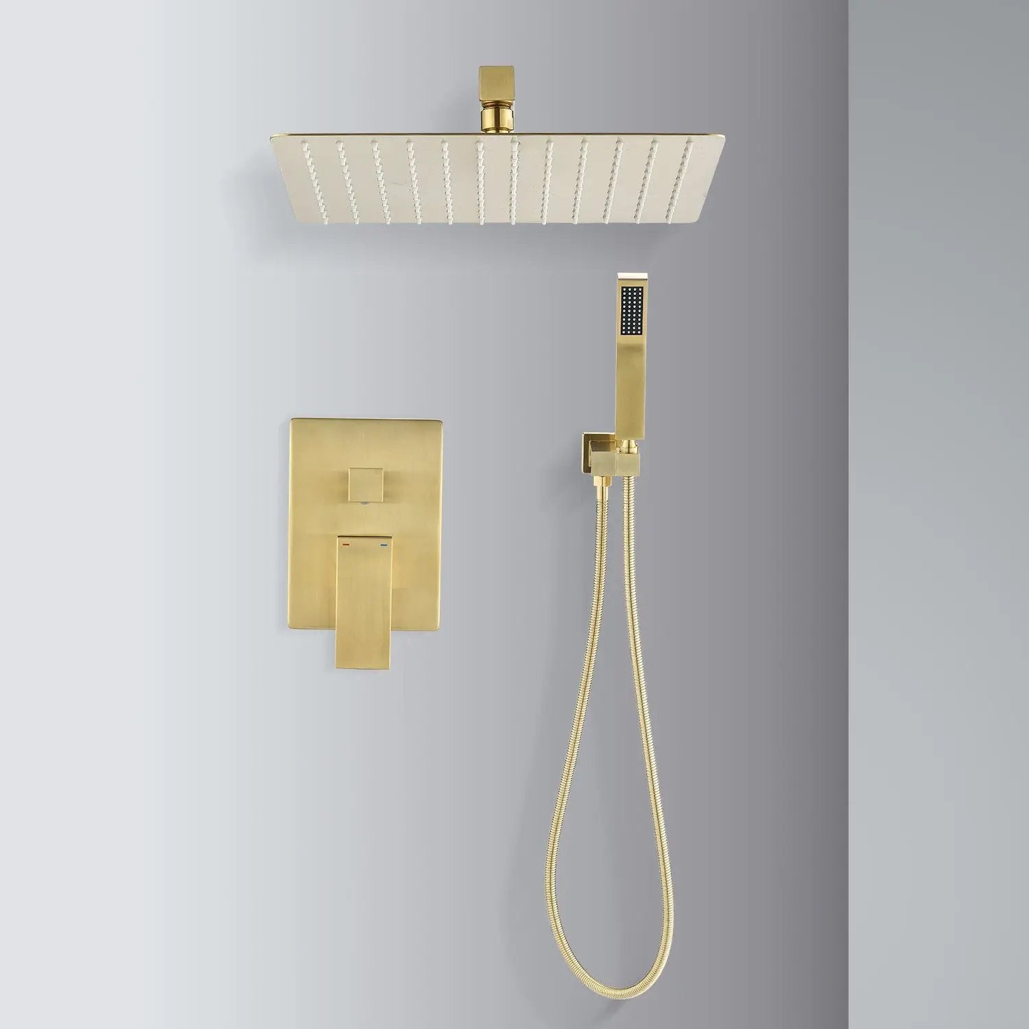 10 Inch Shower Head Bathroom Luxury Rain Mixer Shower Complete Combo Set by HouseOfZazla