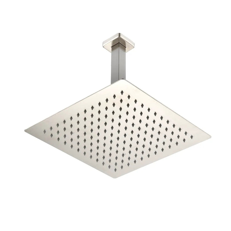 Ceiling Mounted Shower System Combo Set with Handheld and 16" Shower Head by HouseOfZazla