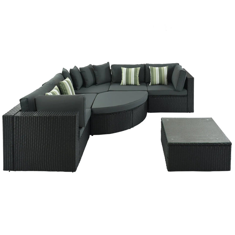 GO 7-Piece Outdoor Wicker Sofa Set by HouseOfZazla