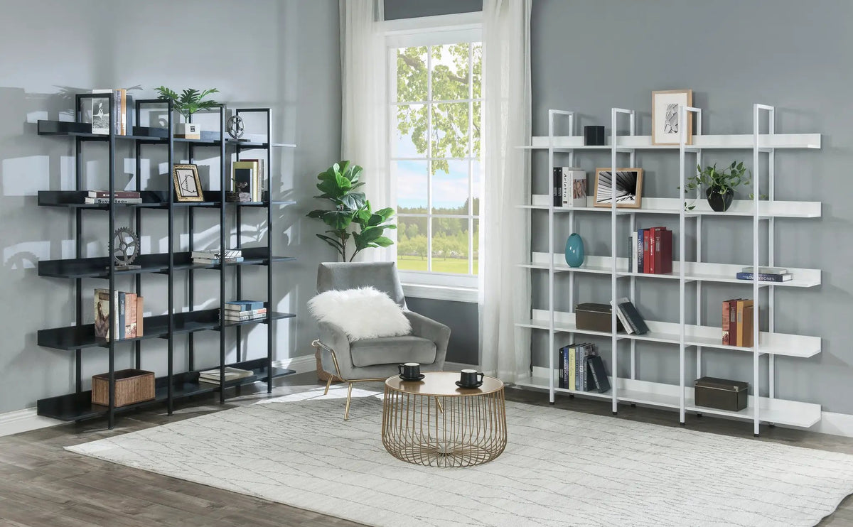 5 Tier Vintage Industrial Style Bookshelf by HouseOfZazla