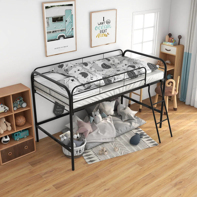 Metal Twin Loft Bed by HouseOfZazla