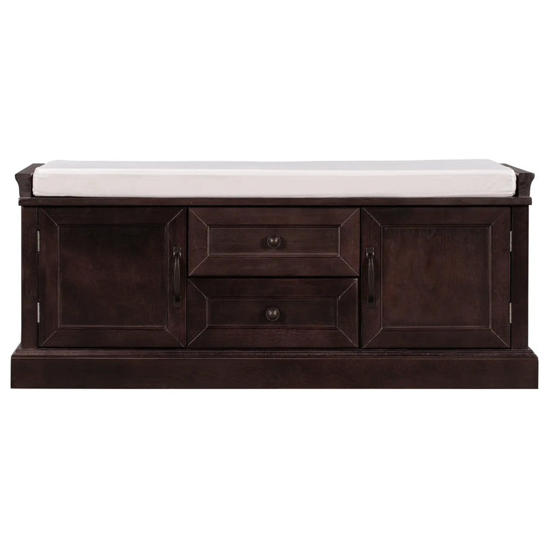 TREXM Storage Bench with 2 Drawers and 2 Cabinets by HouseOfZazla