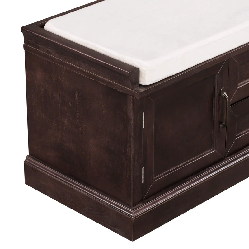 TREXM Storage Bench with 2 Drawers and 2 Cabinets by HouseOfZazla