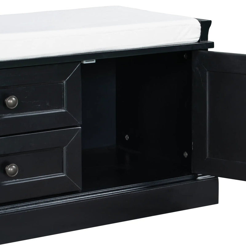 TREXM Storage Bench with 2 Drawers and 2 Cabinets by HouseOfZazla