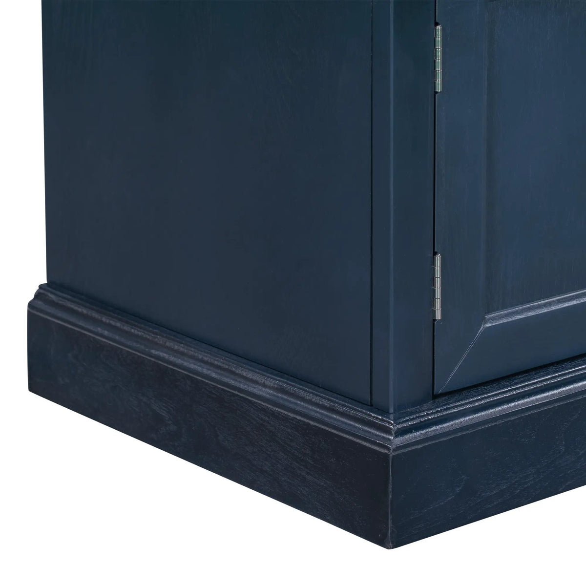 TREXM Storage Bench with 2 Drawers and 2 Cabinets in Antique Navy by HouseOfZazla