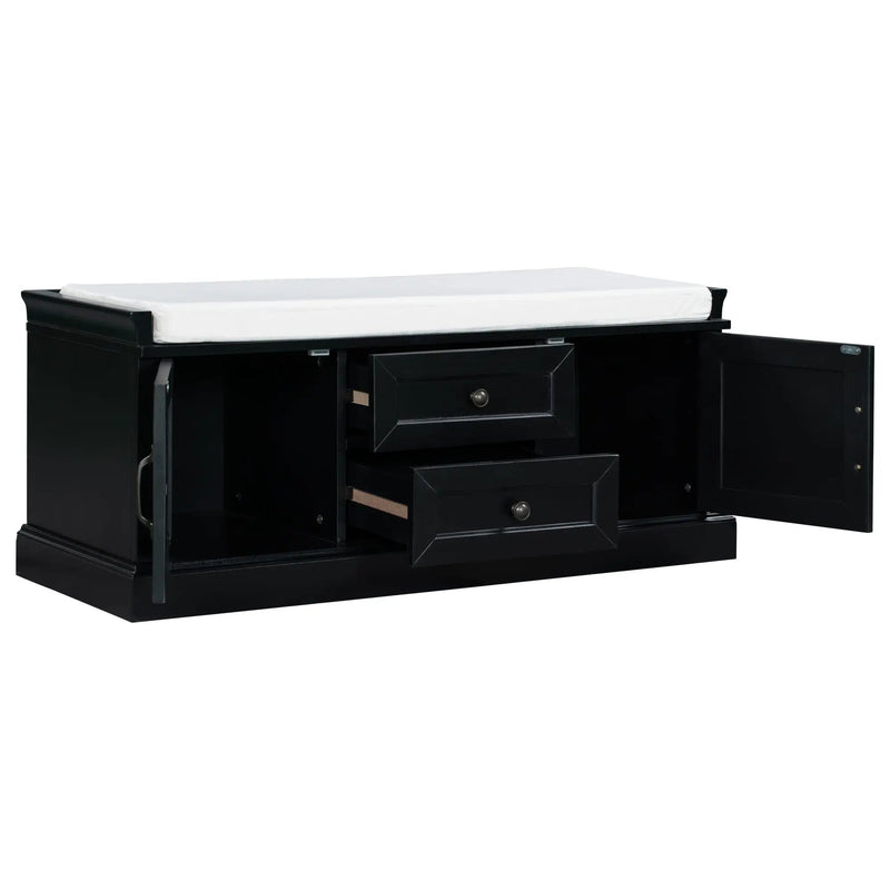 TREXM Storage Bench with 2 Drawers and 2 Cabinets by HouseOfZazla