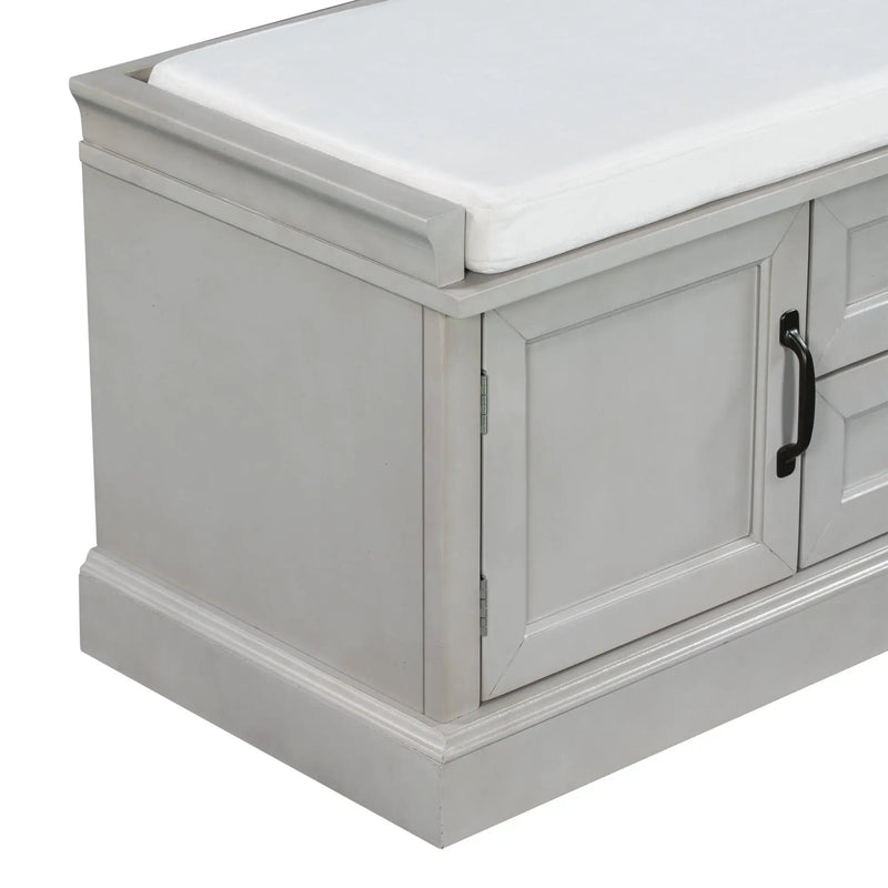 TREXM Storage Bench with 2 Drawers and 2 Cabinets by HouseOfZazla