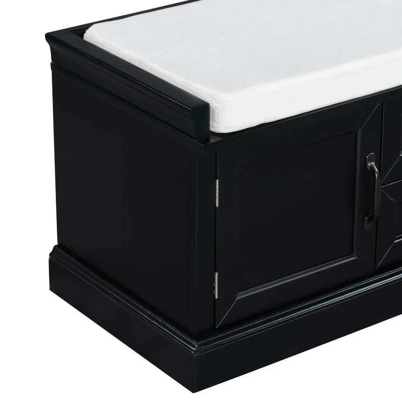 TREXM Storage Bench with 2 Drawers and 2 Cabinets by HouseOfZazla