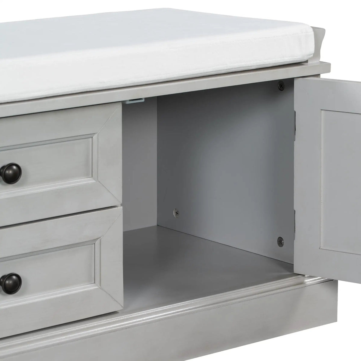 TREXM Storage Bench with 2 Drawers and 2 Cabinets by HouseOfZazla