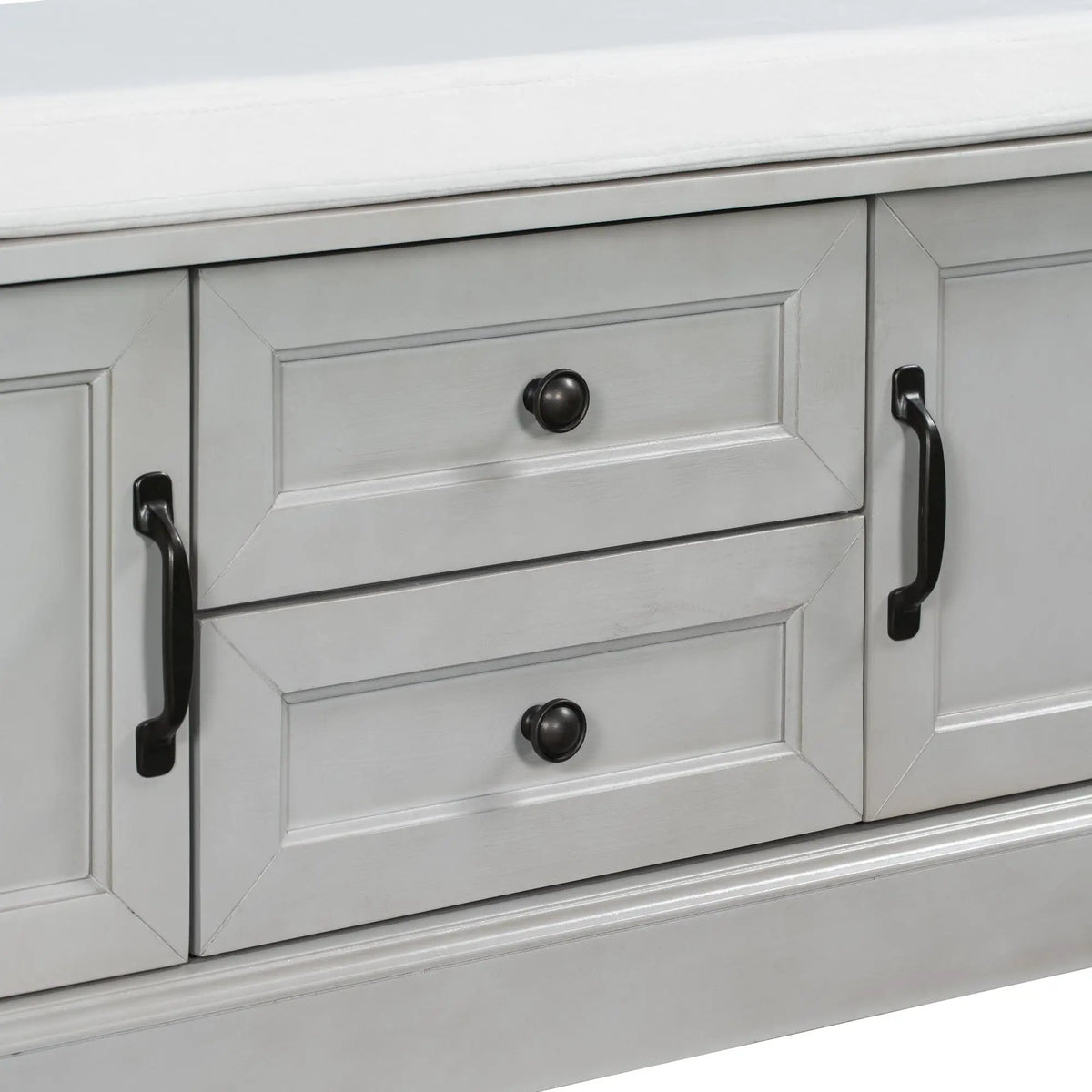 TREXM Storage Bench with 2 Drawers and 2 Cabinets by HouseOfZazla
