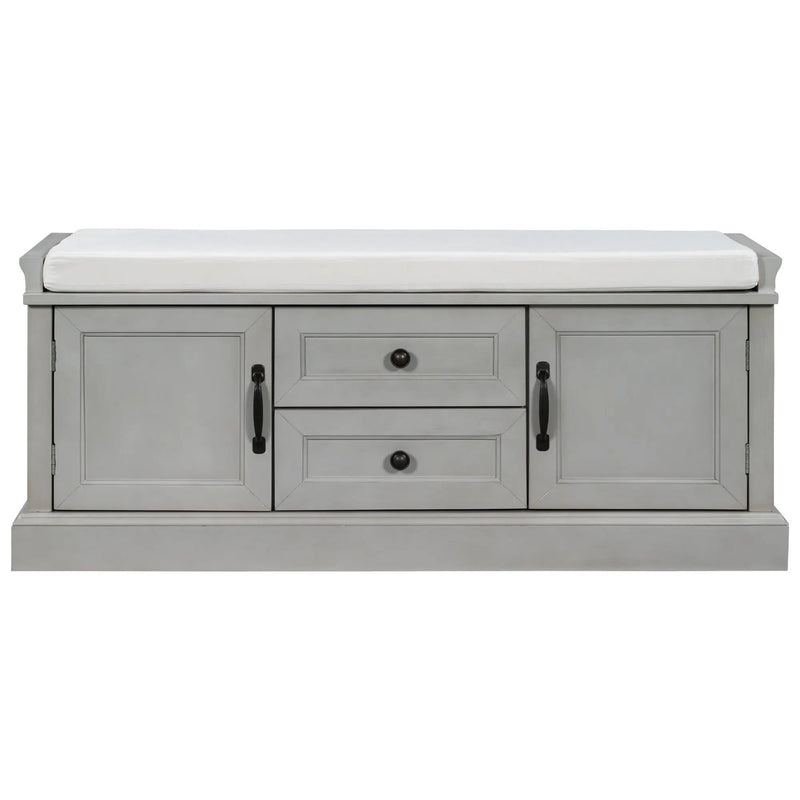 TREXM Storage Bench with 2 Drawers and 2 Cabinets by HouseOfZazla