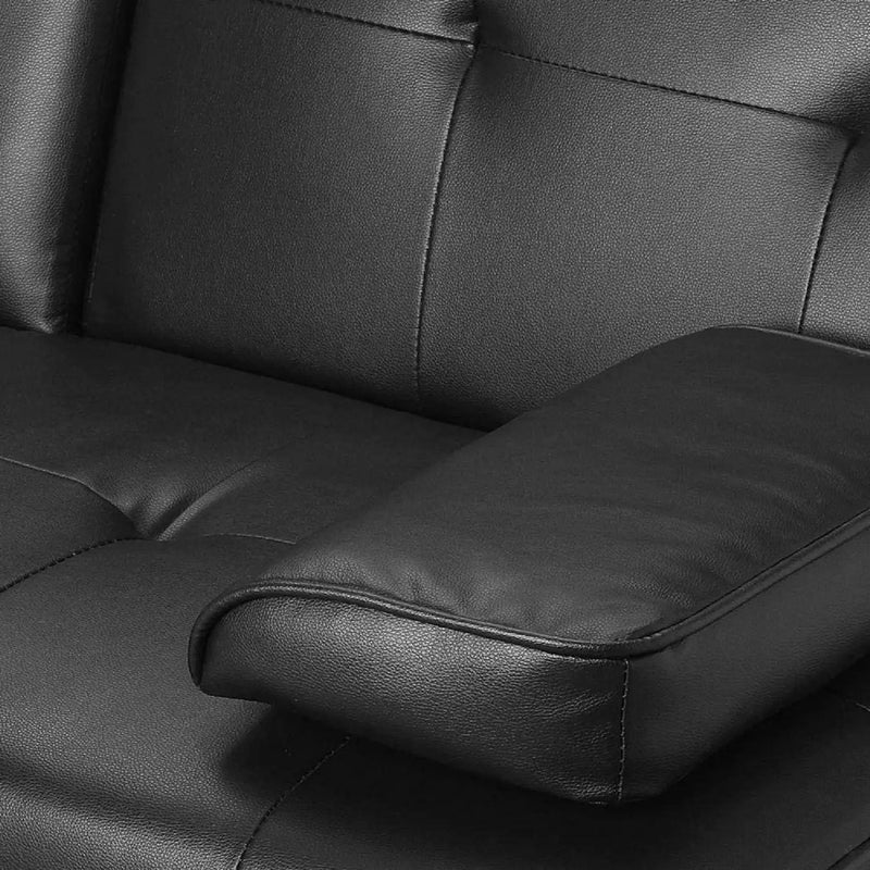 Mega Futon Sofa Bed - Modern Faux Leather Convertible Lounge Sofa by HouseOfZazla