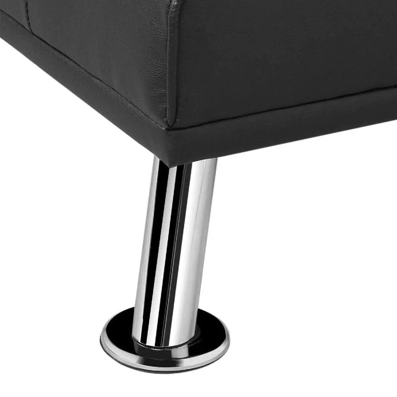 Mega Futon Sofa Bed - Modern Faux Leather Convertible Lounge Sofa by HouseOfZazla