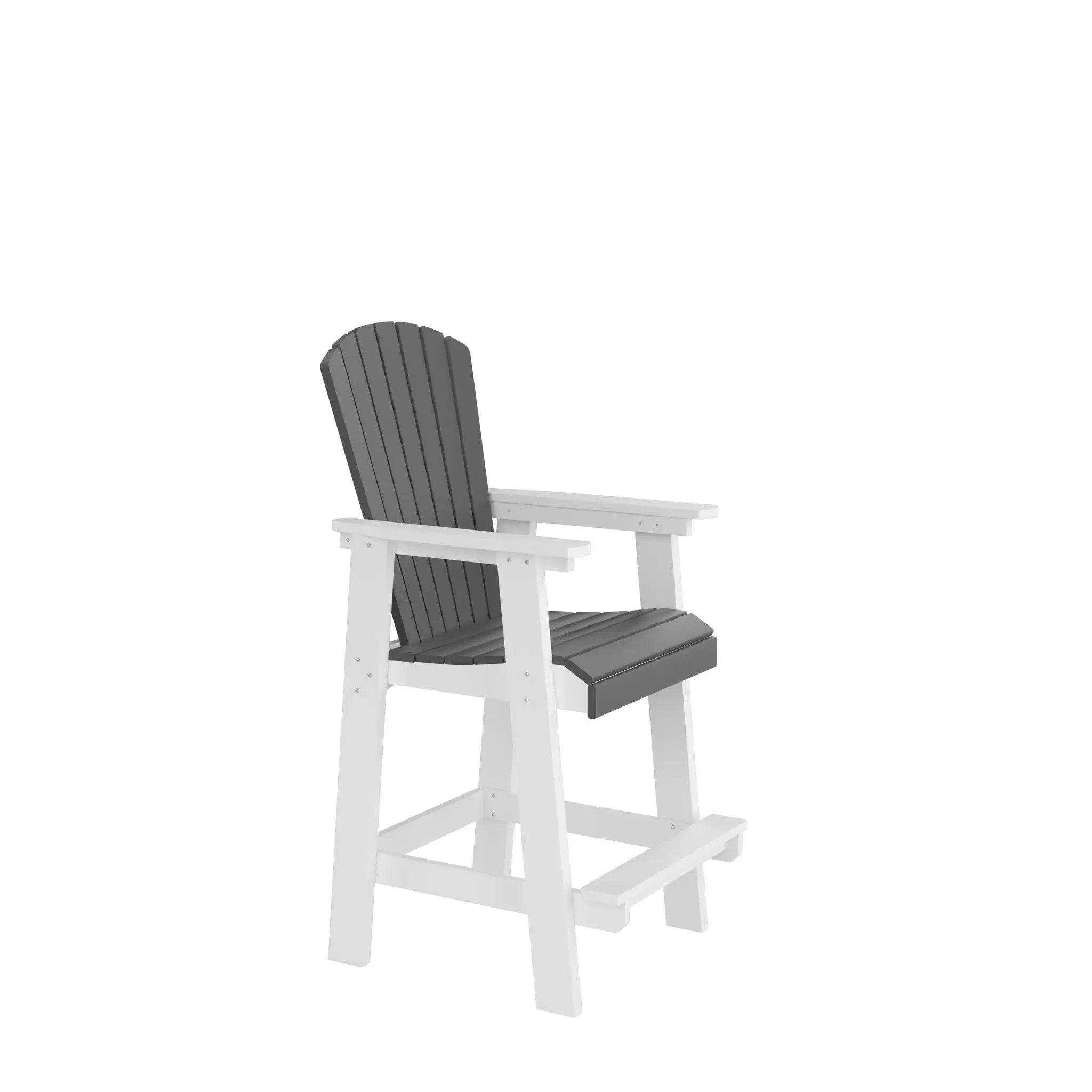 HDPE Bar Chair, Outdoor Tall Adirondack Chairs Set of 2 by HouseOfZazla